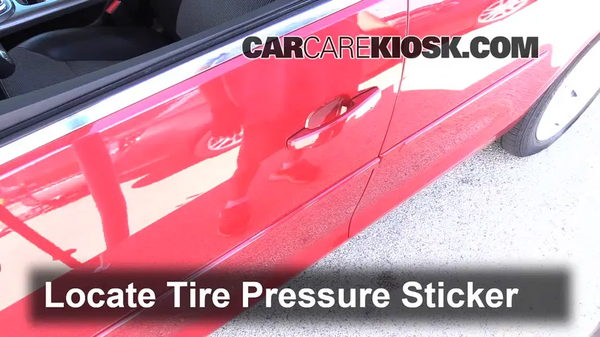 2013 Chevrolet Malibu Eco 2.4L 4 Cyl. Tires & Wheels Check Tire Pressure